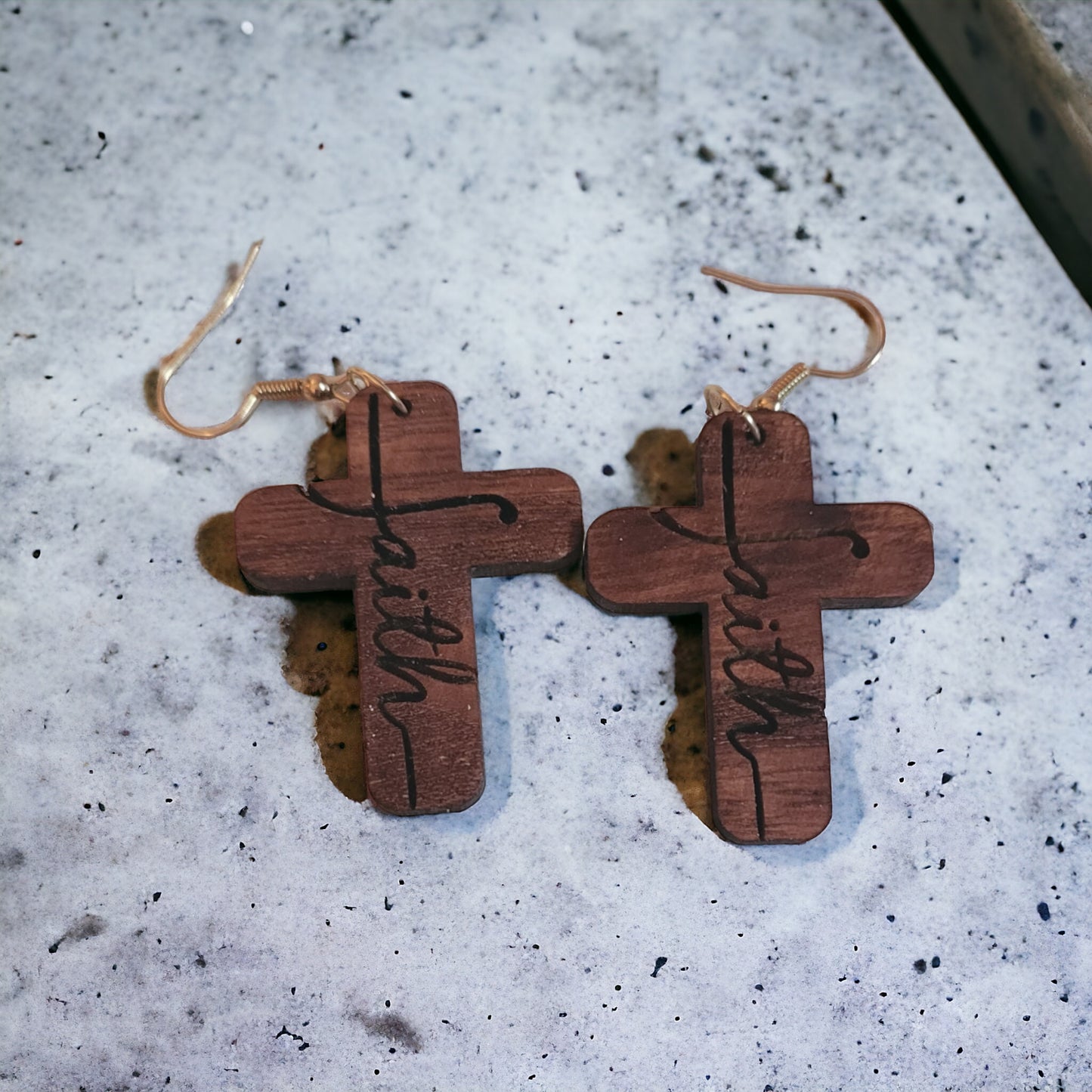 Cross "Faith" Earrings